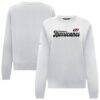 Carolina Hurricanes Levelwear Women's Yvette Big Script Tri-Blend Sweatshirt - White - Front View