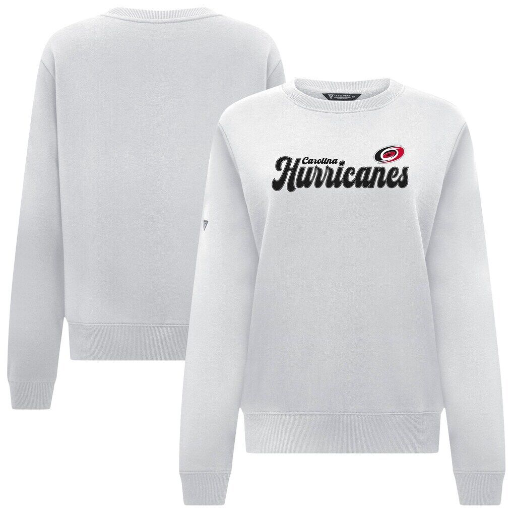 Carolina Hurricanes Levelwear Women's Yvette Big Script Tri-Blend Sweatshirt