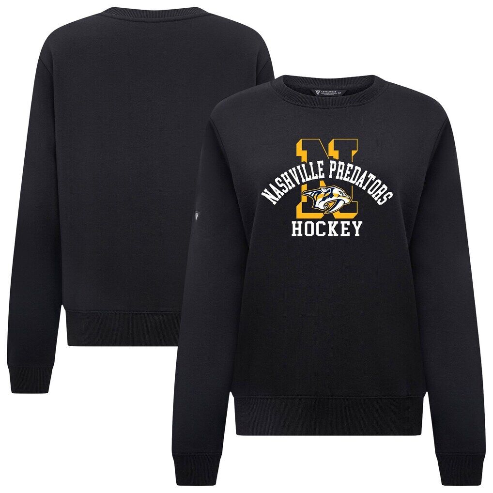 Nashville Predators Levelwear Women's Yvette Limelight Big Letter Sweatshirt