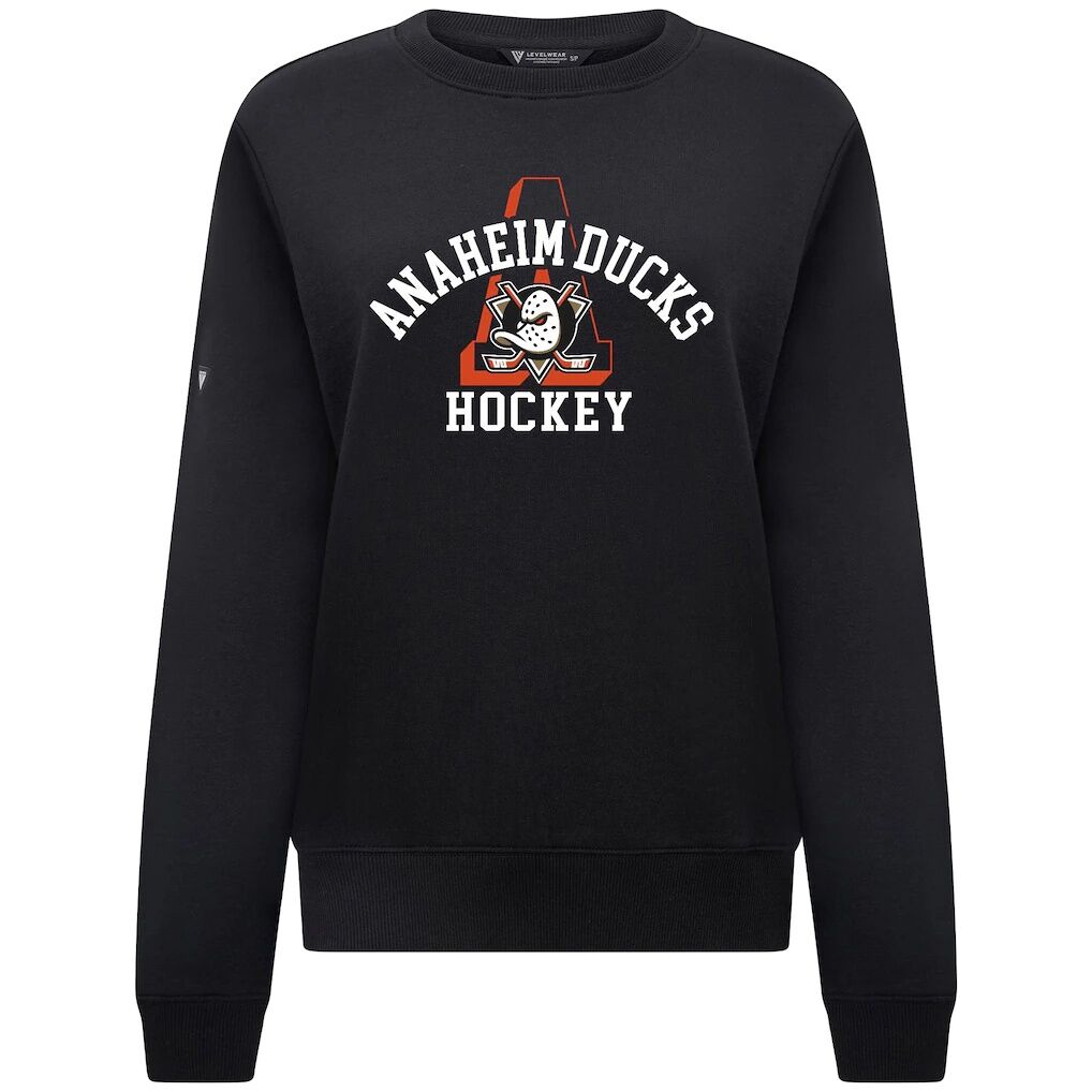 Anaheim Ducks Levelwear Women's Yvette Limelight Big Letter Sweatshirt