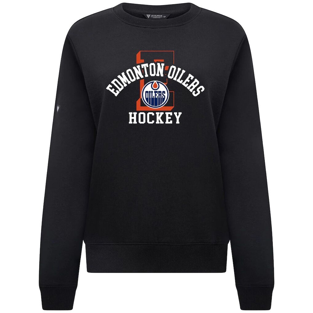 Edmonton Oilers Levelwear Women's Yvette Limelight Big Letter Sweatshirt