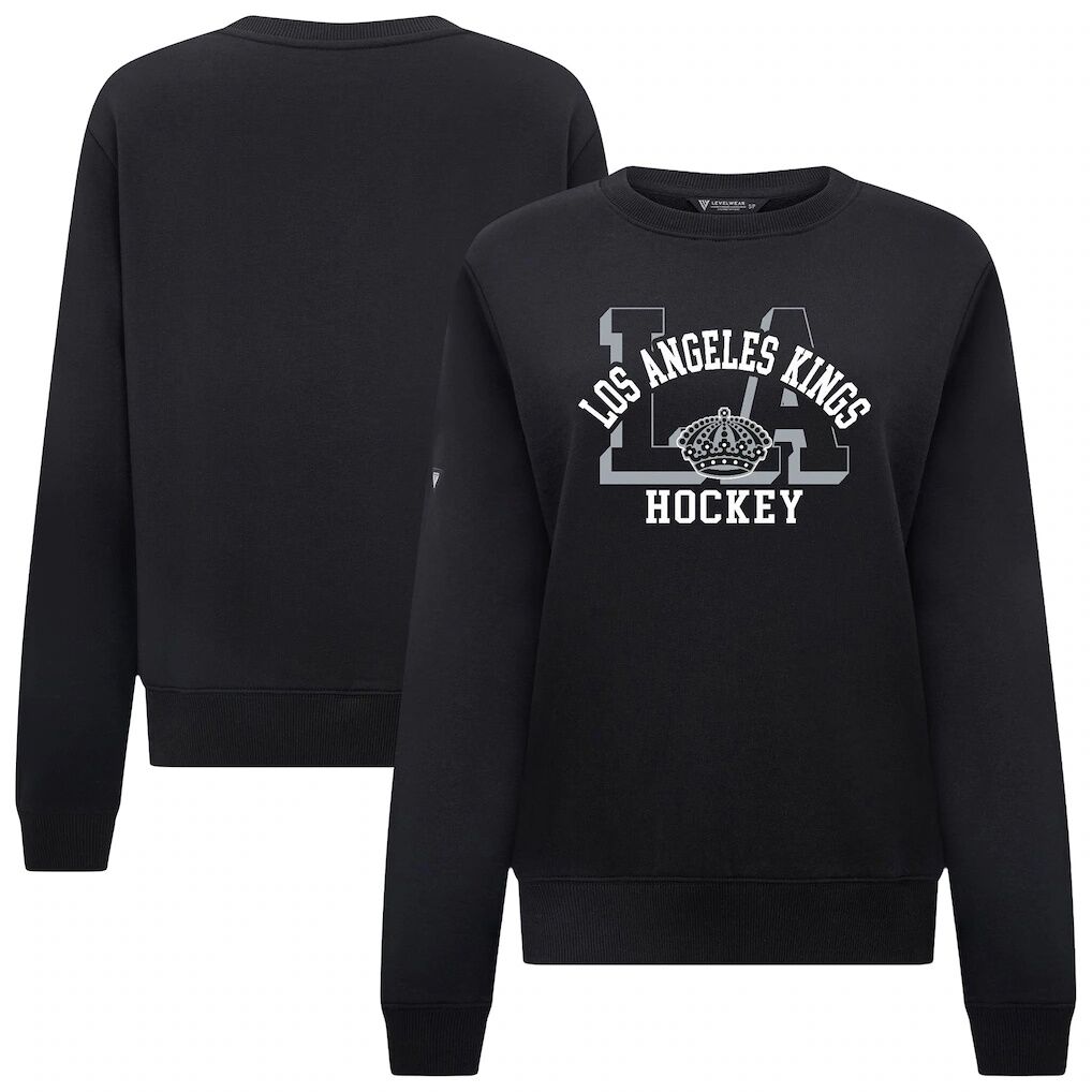Los Angeles Kings Levelwear Women's Yvette Limelight Big Letter Sweatshirt