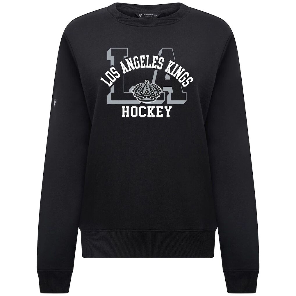 Los Angeles Kings Levelwear Women's Yvette Limelight Big Letter Sweatshirt
