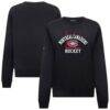 Montreal Canadiens Levelwear Women's Yvette Limelight Big Letter Sweatshirt - Black - Front View