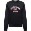 Montreal Canadiens Levelwear Women's Yvette Limelight Big Letter Sweatshirt - Black - Side View