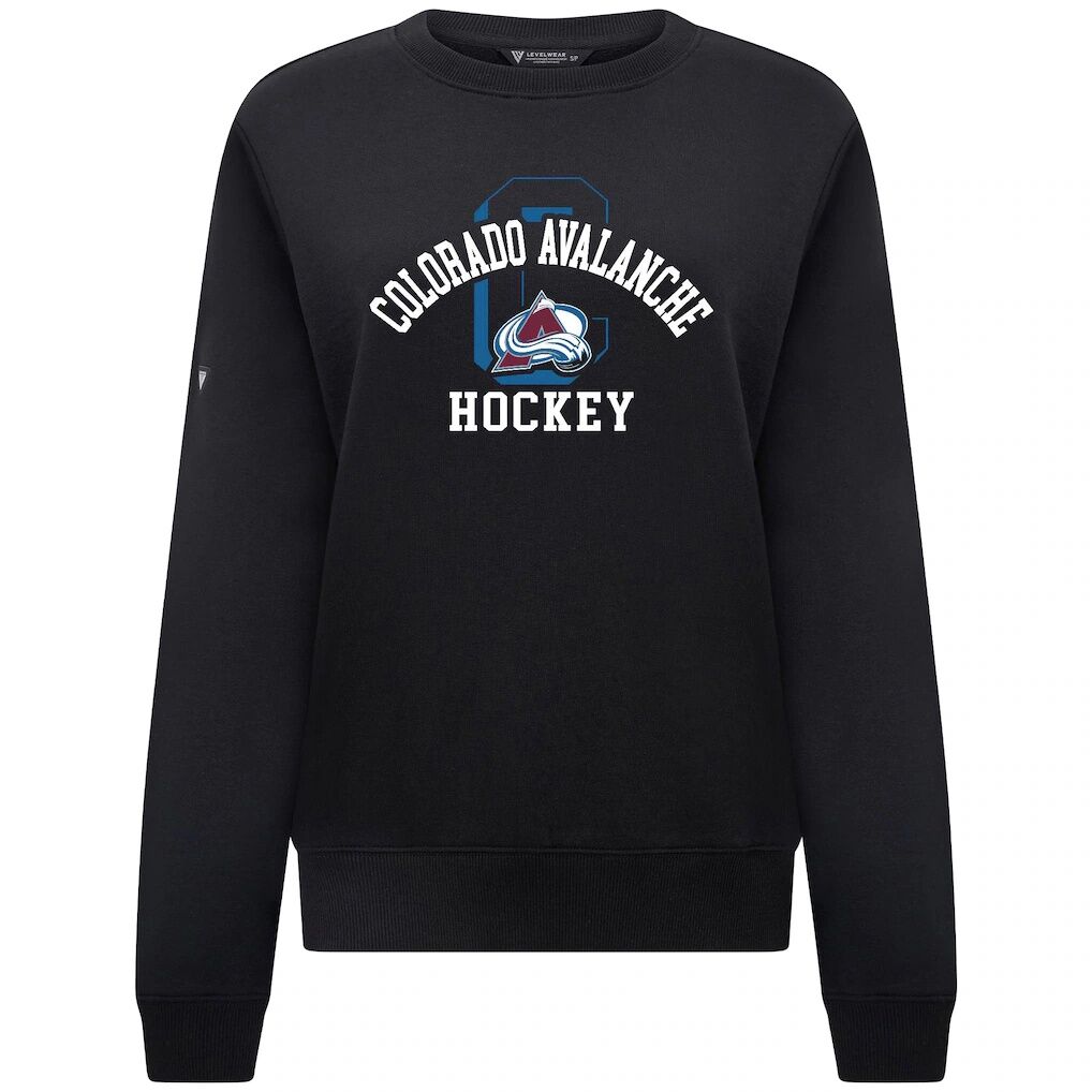 Colorado Avalanche Levelwear Women's Yvette Limelight Big Letter Sweatshirt