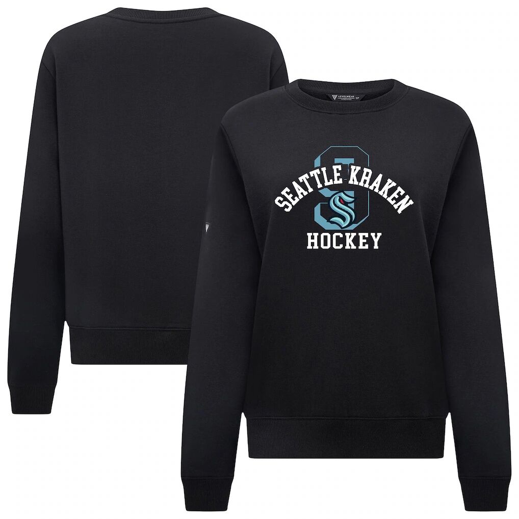 Seattle Kraken Levelwear Women's Yvette Limelight Big Letter Sweatshirt