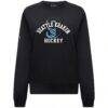 Seattle Kraken Levelwear Women's Yvette Limelight Big Letter Sweatshirt - Black - Side View