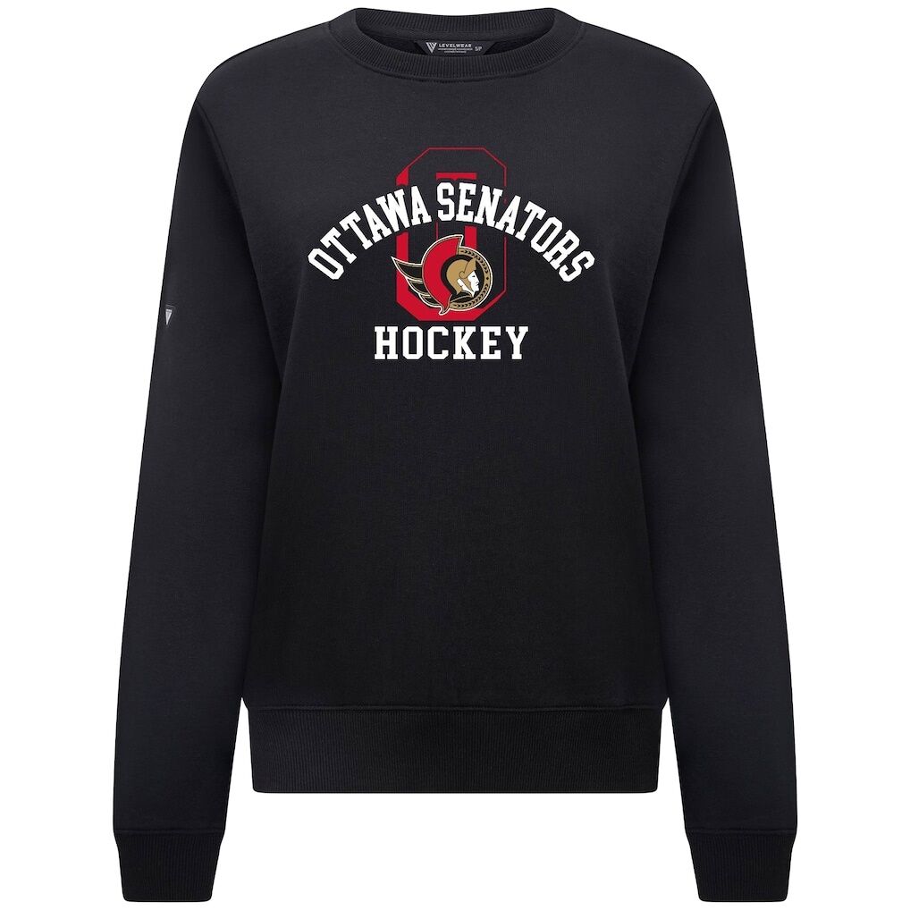 Ottawa Senators Levelwear Women's Yvette Limelight Big Letter Sweatshirt