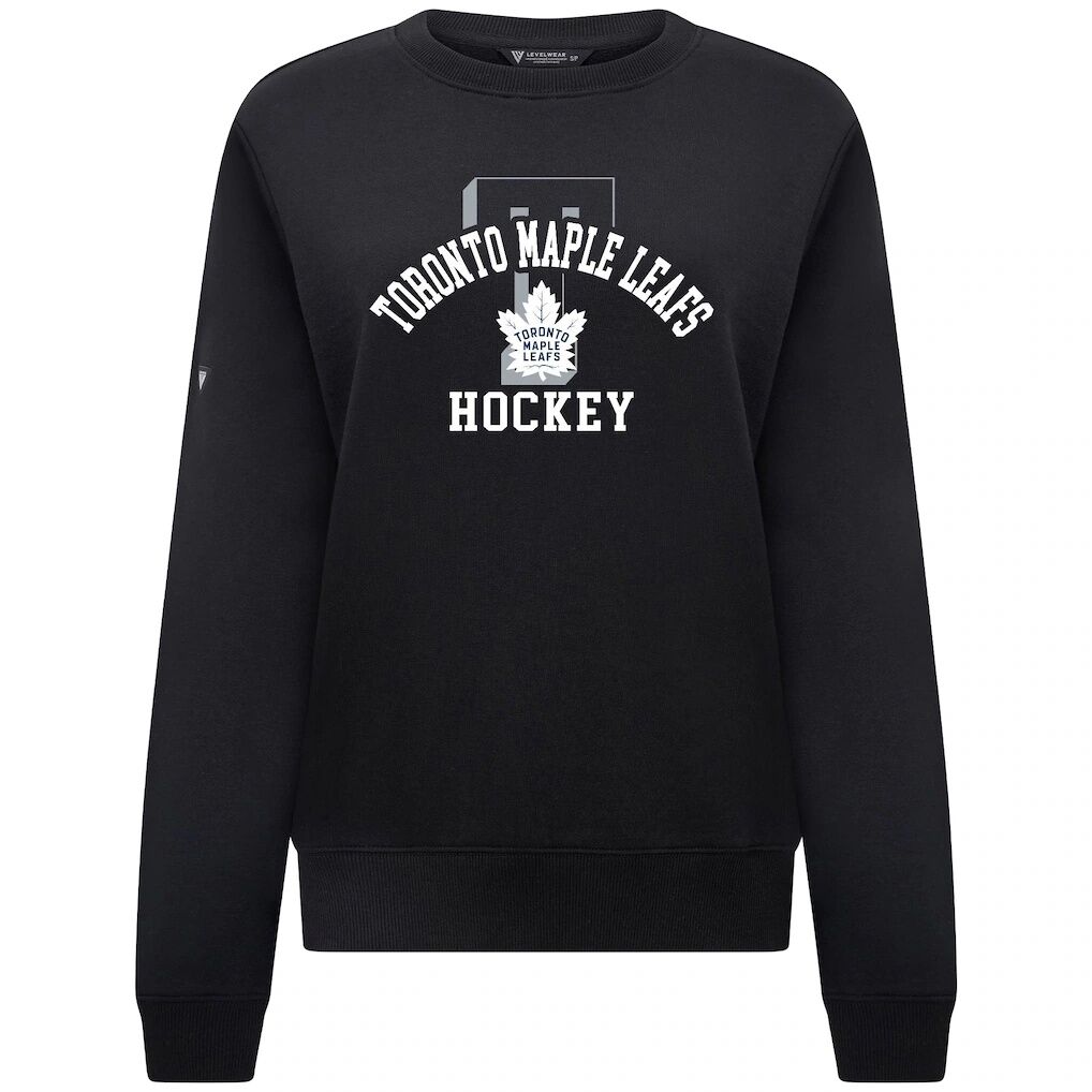 Toronto Maple Leafs Levelwear Women's Yvette Limelight Big Letter Sweatshirt