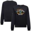 St. Louis Blues Levelwear Women's Yvette Limelight Big Letter Sweatshirt - Black - Front View