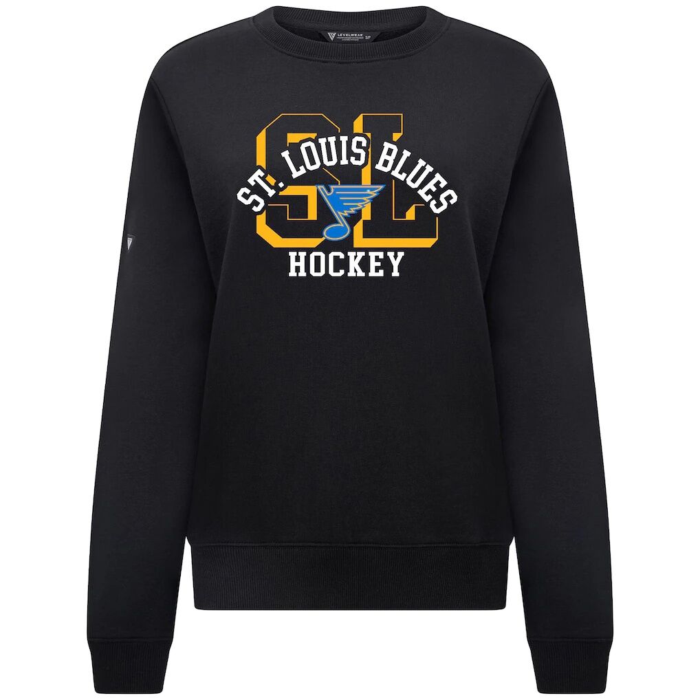 St. Louis Blues Levelwear Women's Yvette Limelight Big Letter Sweatshirt