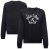 Tampa Bay Lightning Levelwear Women's Yvette Limelight Big Letter Sweatshirt - Black - Front View