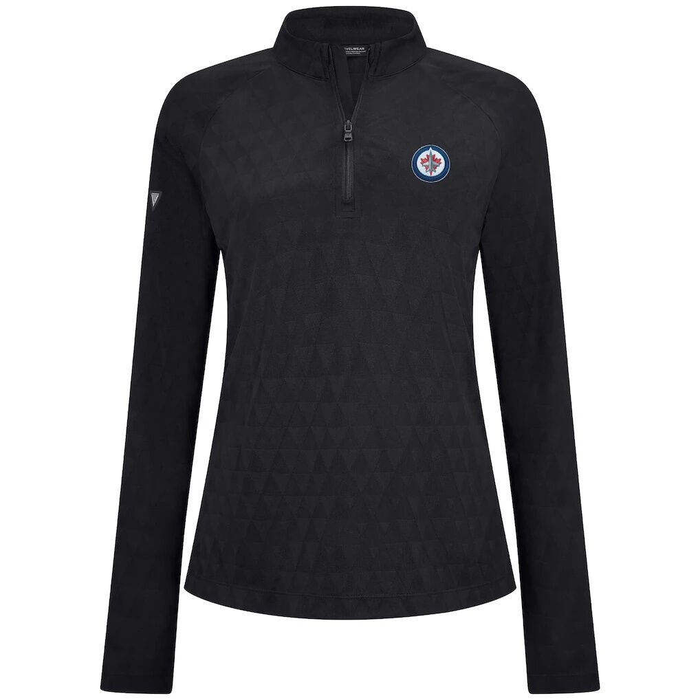 Winnipeg Jets Levelwear Women's Spike Raglan Quarter-Zip Top