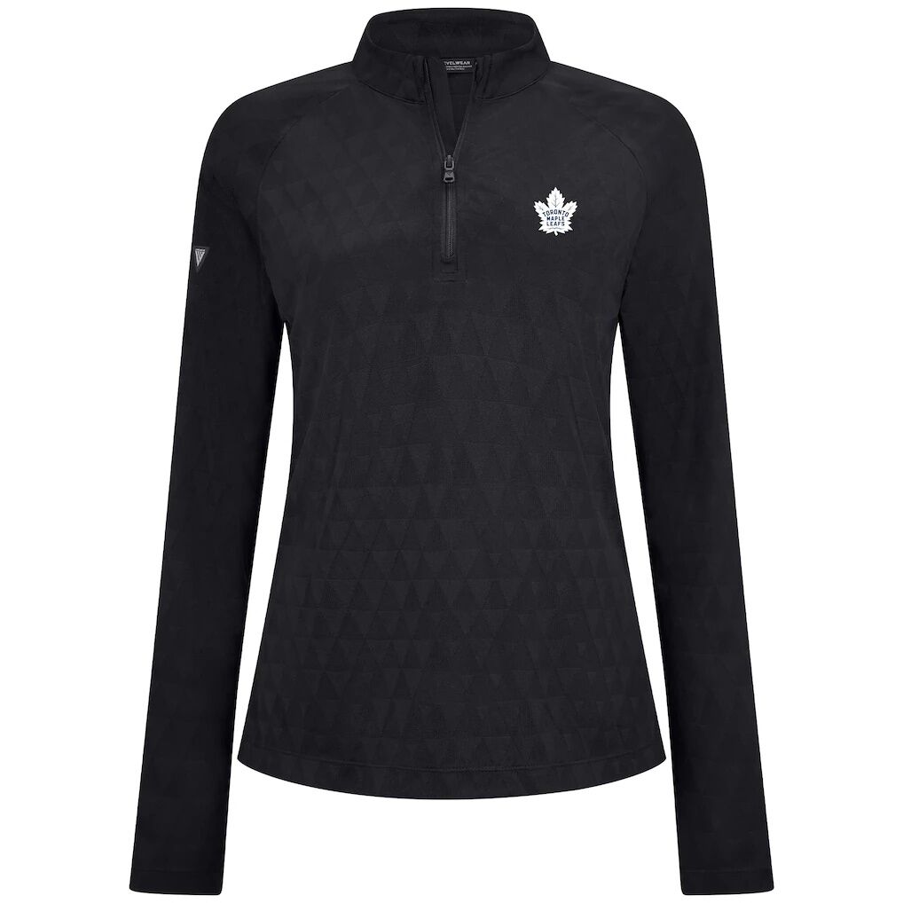 Toronto Maple Leafs Levelwear Women's Spike Raglan Quarter-Zip Top