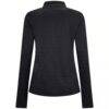 Vancouver Canucks Levelwear Women's Spike Raglan Quarter-Zip Top - Black - Detail View