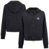 Winnipeg Jets Levelwear Women's Judd Raglan Full-Zip Hoodie - Black - Front View