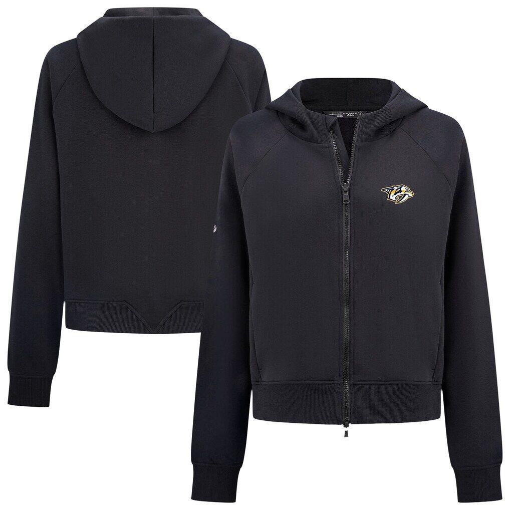 Nashville Predators Levelwear Women's Judd Raglan Full-Zip Hoodie