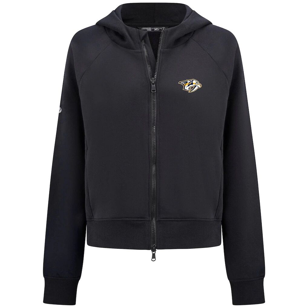 Nashville Predators Levelwear Women's Judd Raglan Full-Zip Hoodie
