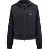 San Jose Sharks Levelwear Women's Judd Raglan Full-Zip Hoodie - Black - Side View