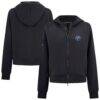Tampa Bay Lightning Levelwear Women's Judd Raglan Full-Zip Hoodie - Black - Front View