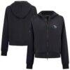 Utah Mammoth Levelwear Women's Judd Raglan Full-Zip Hoodie - Black - Front View