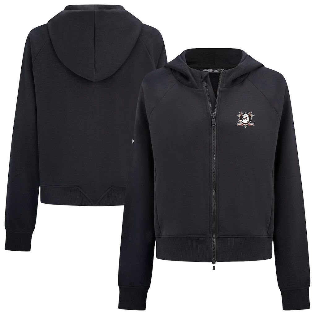 Anaheim Ducks Levelwear Women's Judd Raglan Full-Zip Hoodie