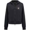 Anaheim Ducks Levelwear Women's Judd Raglan Full-Zip Hoodie - Black - Side View