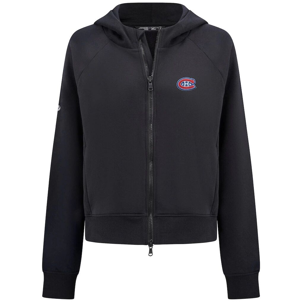 Montreal Canadiens Levelwear Women's Judd Raglan Full-Zip Hoodie