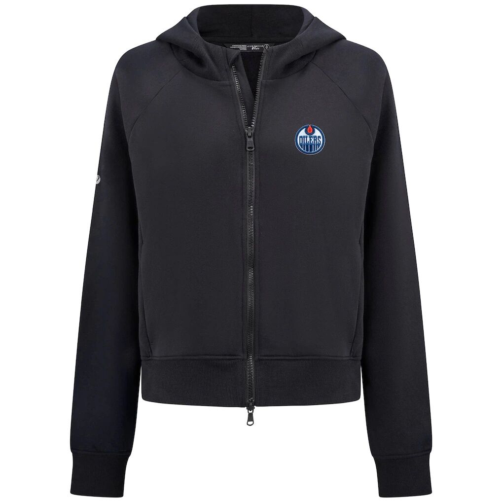 Edmonton Oilers Levelwear Women's Judd Raglan Full-Zip Hoodie