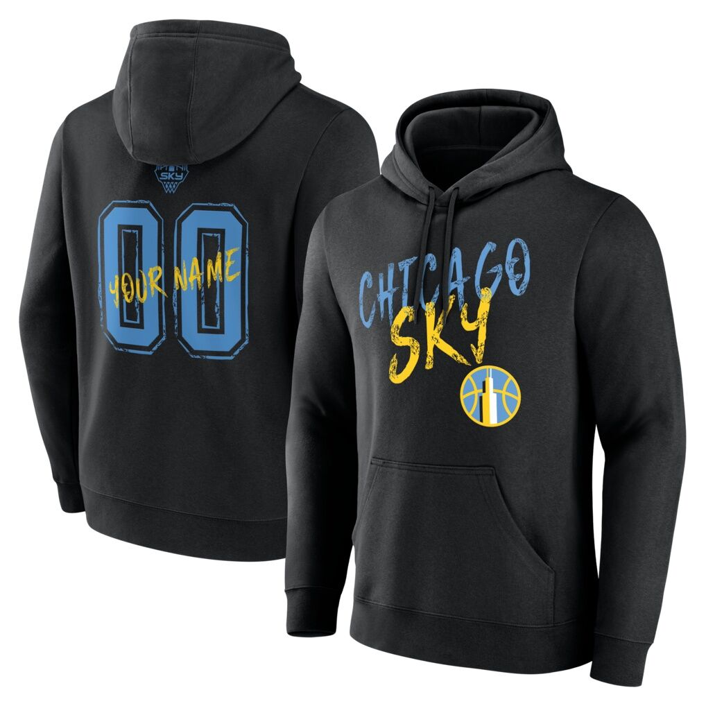 Chicago Sky Big & Tall Hustle Personalized Name & Number Hoodie