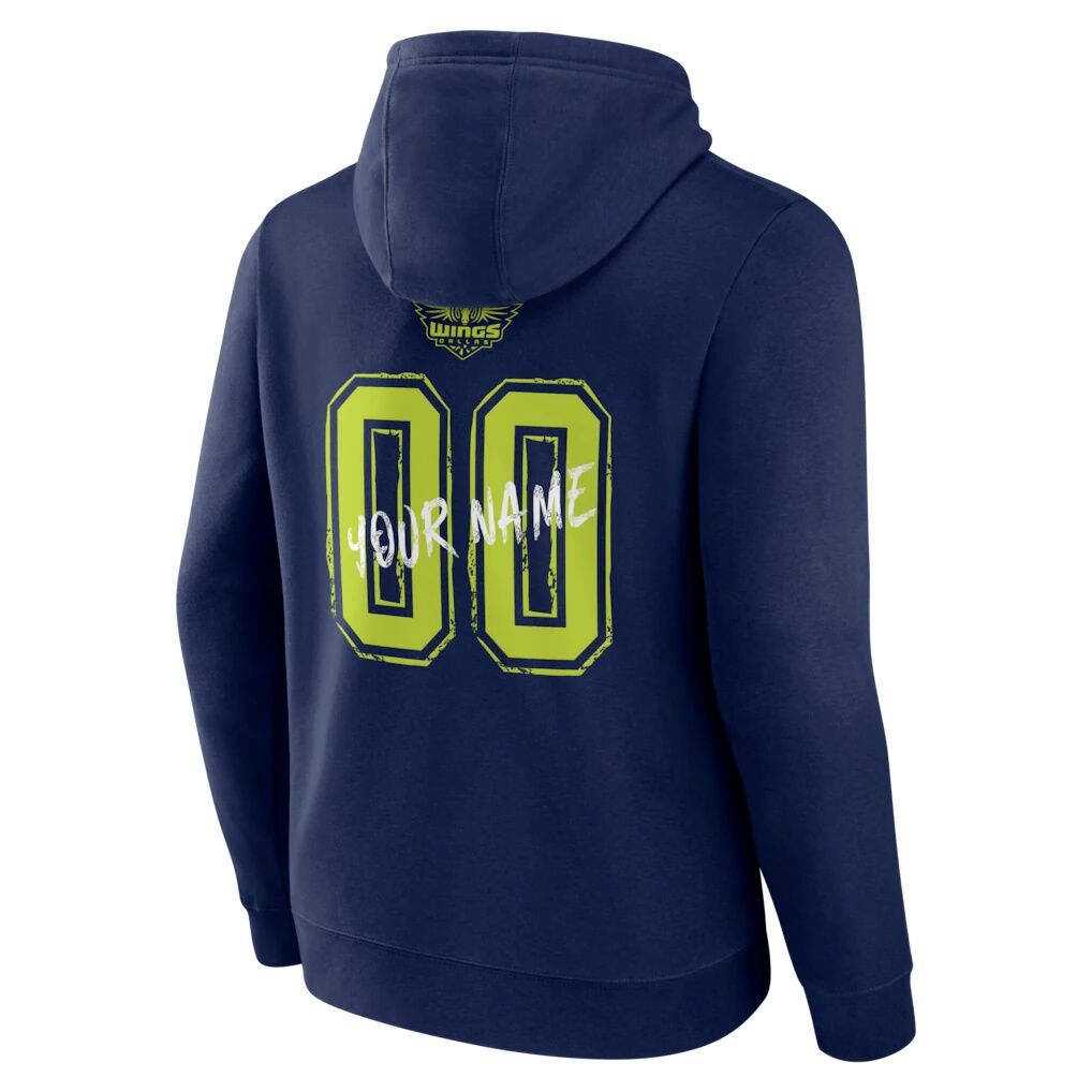 Dallas Wings Big & Tall Hustle Personalized Name & Number Hoodie