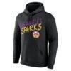 Los Angeles Sparks Big & Tall Hustle Personalized Name & Number Hoodie - Black - Side View