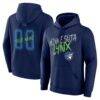 Minnesota Lynx Big & Tall Hustle Personalized Name & Number Hoodie - Navy - Front View