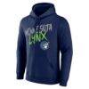 Minnesota Lynx Big & Tall Hustle Personalized Name & Number Hoodie - Navy - Side View