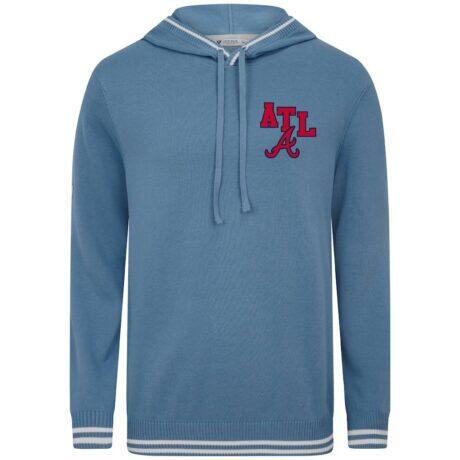 Atlanta Braves Levelwear Sportsman Hoodie - Navy - Front View