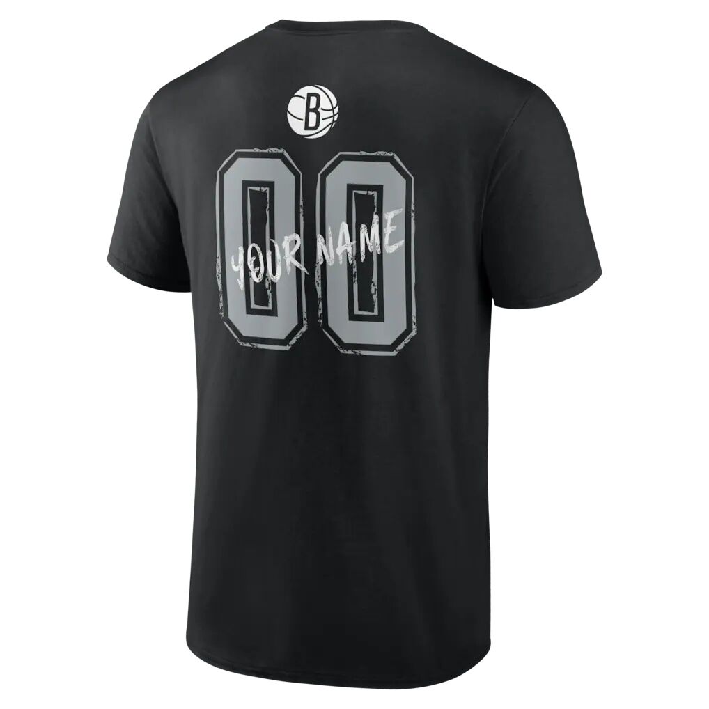 Brooklyn Nets Big & Tall Hustle Personalized Name & Number T-Shirt