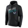 Charlotte Hornets Big & Tall Hustle Personalized Name & Number Hoodie - Black - Side View