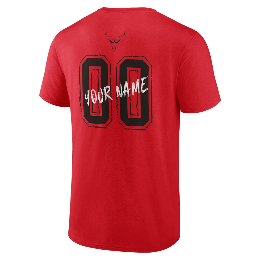 Chicago Bulls Big & Tall Hustle Personalized Name & Number T-Shirt