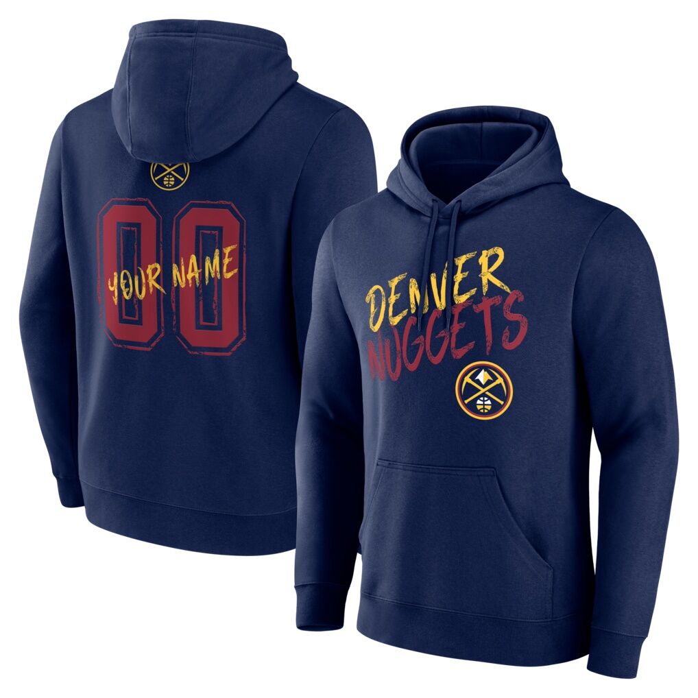 Denver Nuggets Big & Tall Hustle Personalized Name & Number Hoodie