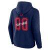 LA Clippers Big & Tall Hustle Personalized Name & Number Hoodie - Navy - Detail View