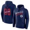 LA Clippers Big & Tall Hustle Personalized Name & Number Hoodie - Navy - Front View