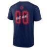 LA Clippers Big & Tall Hustle Personalized Name & Number T-Shirt - Navy - Detail View