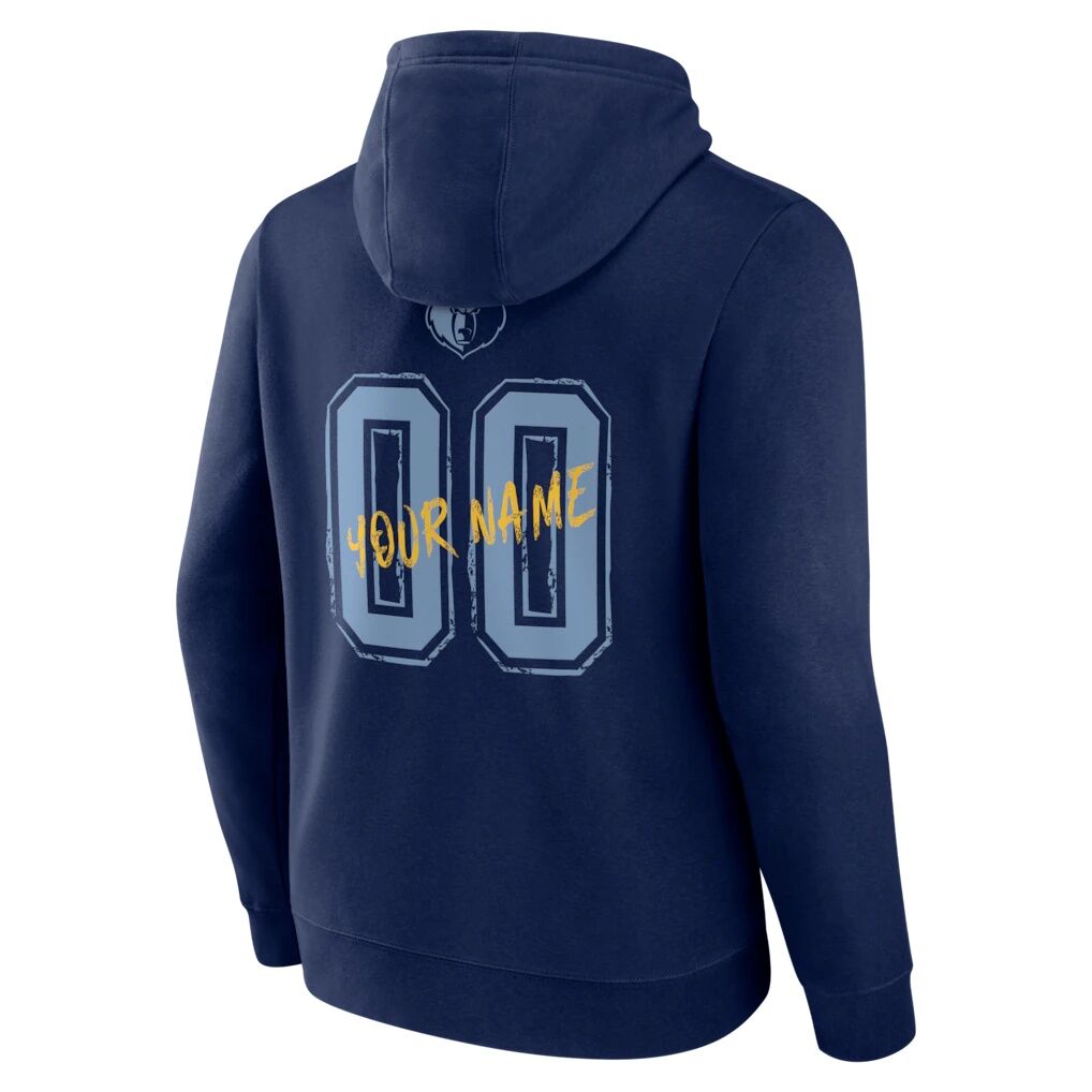 Memphis Grizzlies Big & Tall Hustle Personalized Name & Number Hoodie