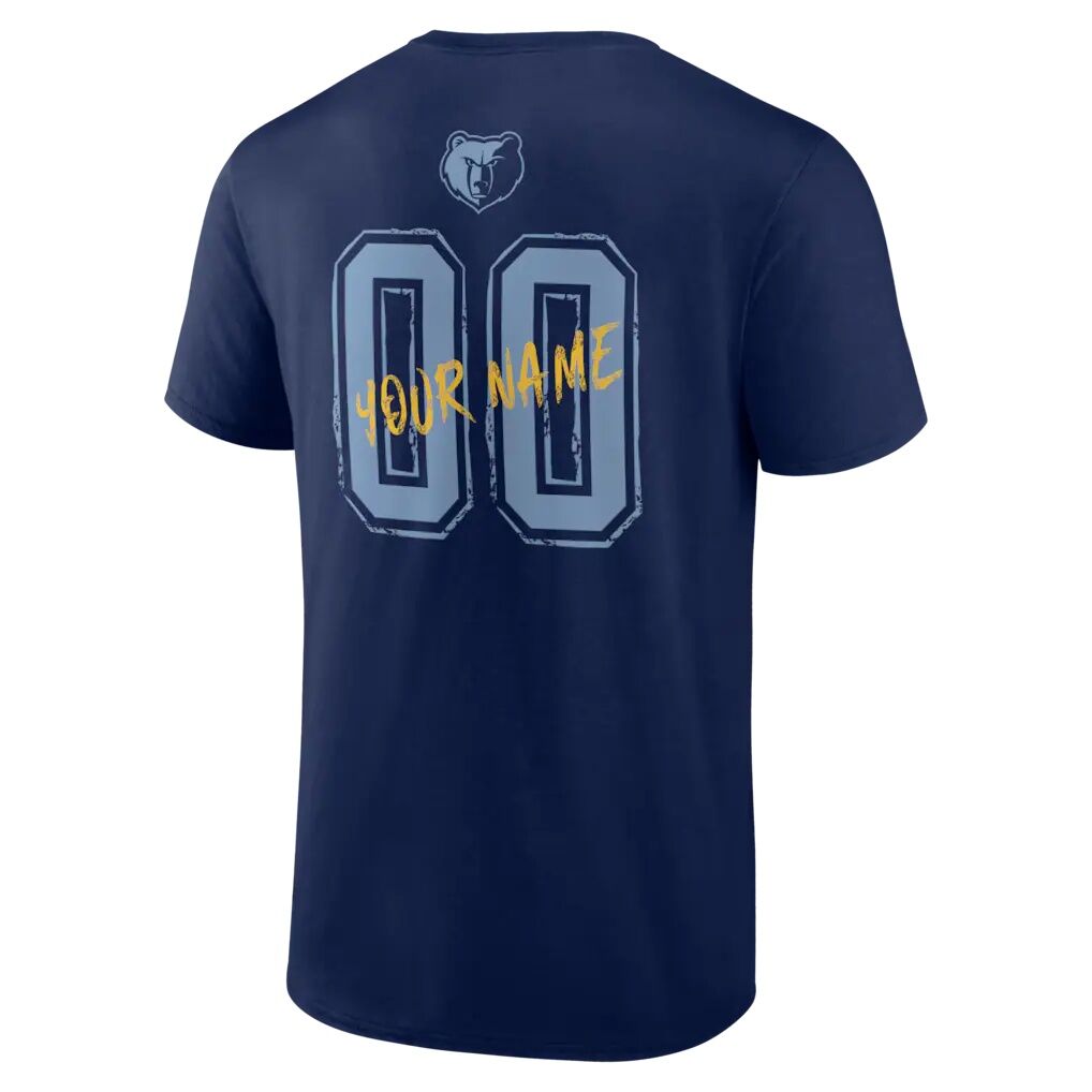 Memphis Grizzlies Big & Tall Hustle Personalized Name & Number T-Shirt