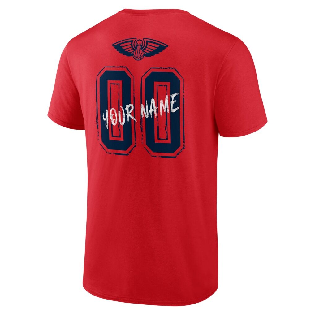 New Orleans Pelicans Big & Tall Hustle Personalized Name & Number T-Shirt