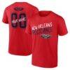 New Orleans Pelicans Big & Tall Hustle Personalized Name & Number T-Shirt - Red - Front View