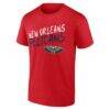 New Orleans Pelicans Big & Tall Hustle Personalized Name & Number T-Shirt - Red - Side View