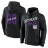 Sacramento Kings Big & Tall Hustle Personalized Name & Number Hoodie - Black - Front View