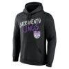 Sacramento Kings Big & Tall Hustle Personalized Name & Number Hoodie - Black - Side View